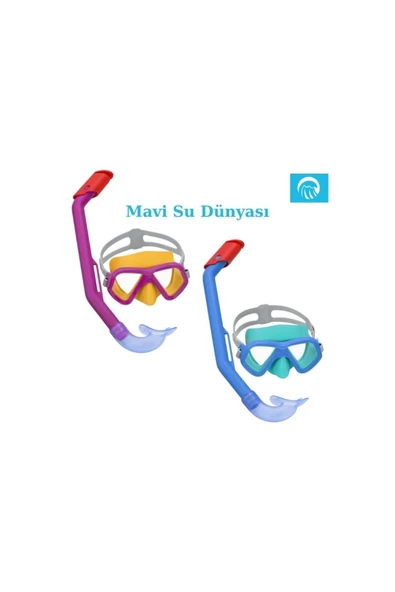 Çocuk Şnorkel Set 4+ - Mavi Su Dünyası - Resim 4