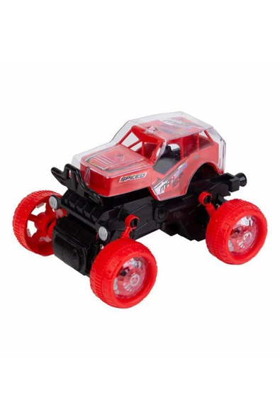 Pille Çalışan ve Işıklı Kırmızı Jeep - Mavi Su Dünyası ürün görseli 1