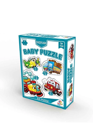 Puzzle Baby Taşıtlar 4 Büyük Parça - Mavi Su Dünyası ürün görseli 1