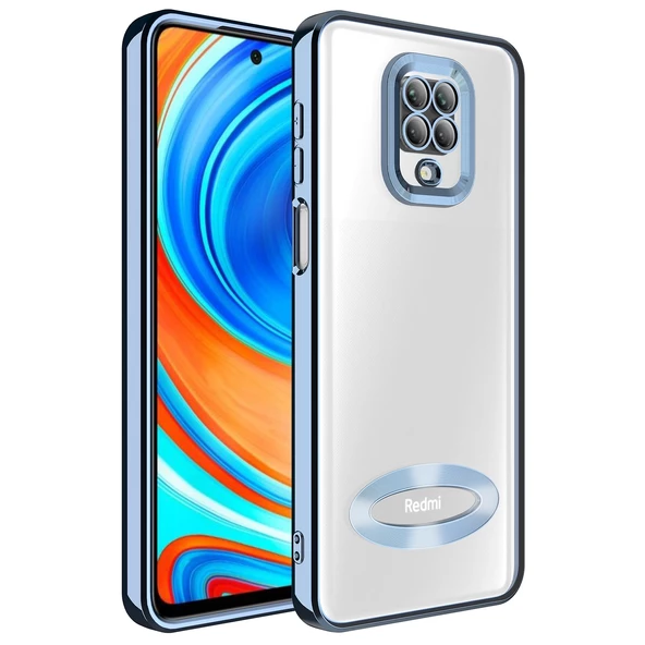 Xiaomi Redmi Note 9 Pro Uyumlu Kılıf Kamera Korumalı Logo Gösteren Omega Kapak ürün görseli 1