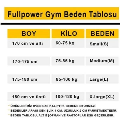 Full Power Gym Ragtop Tişört Antrasit - Resim 4