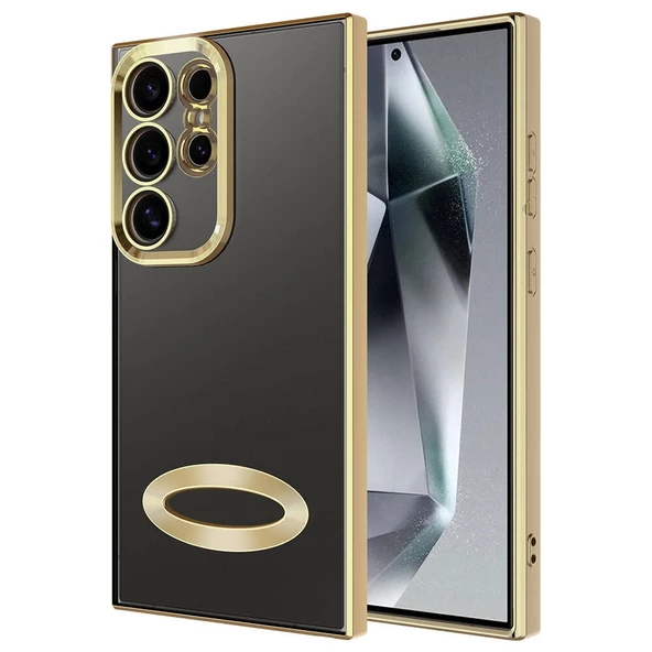 S24 Ultra Uyumlu Kılıf Kamera Korumalı Logo Gösteren Omega Kapak ürün görseli 1