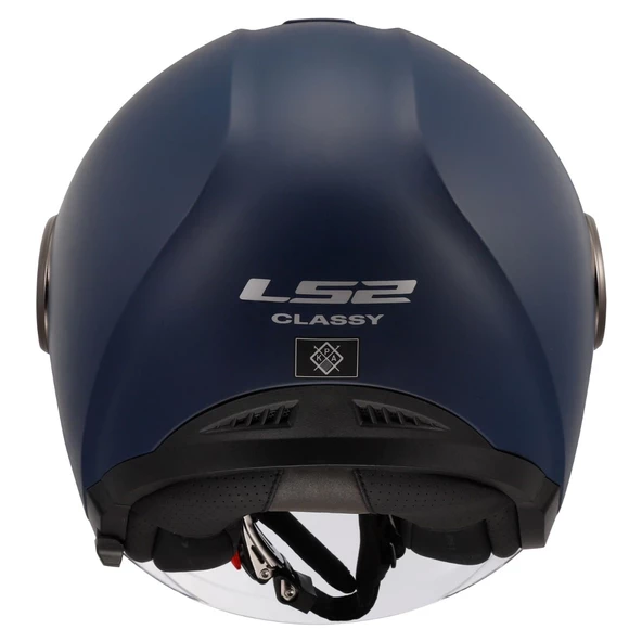 LS2 CLASSY MAT NAVY MAVİ KASK (GÜNEŞ VİZÖRLÜ) - Resim 3