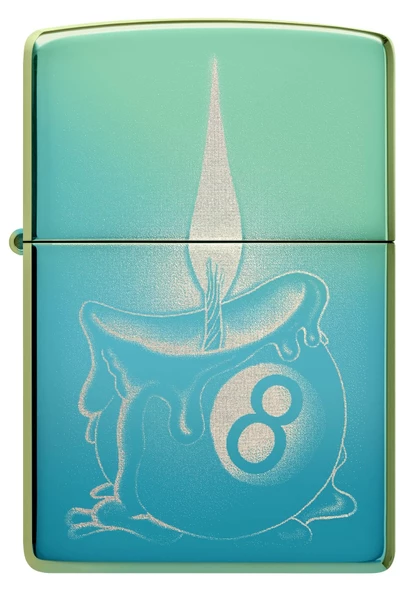 Zippo 49191 Eight Ball Tattoo Design Çakmak 48615-103470 (6-2) ürün görseli 1