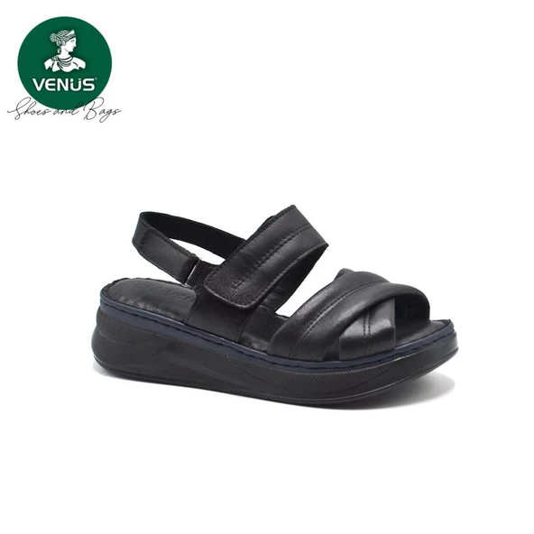 VENÜS 24340223Y KALIN TABAN ORTOPEDİK DERİ KADIN SANDALET ürün görseli 1