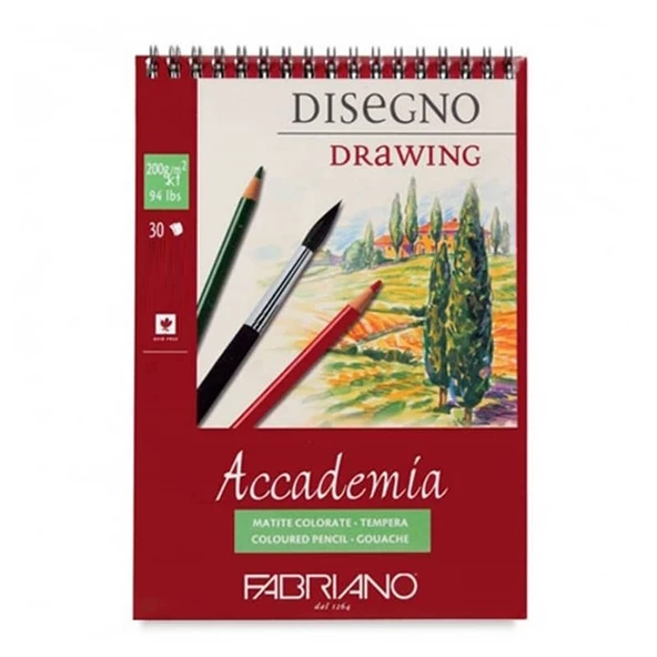 Fabriano Accademia Doğal Grenli Eskiz Defteri 200 gr 30 yp A3 ürün görseli 1