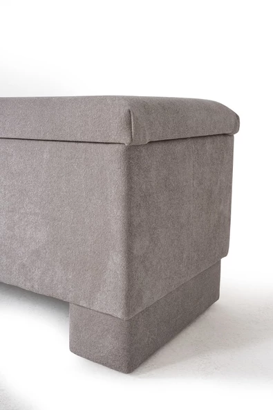 Side Lüks Sandıklı Yatak Ucu Pufu Bench - Resim 5
