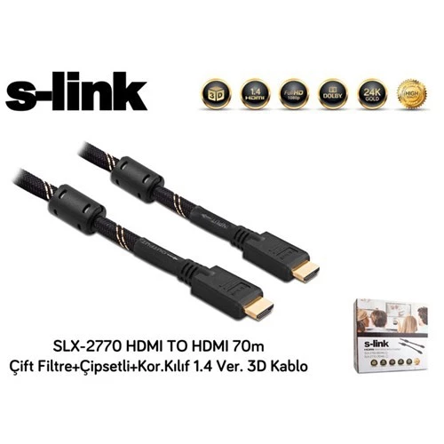 S-link SLX-2770 Full HD 70 m HDMI Kablo - Resim 3