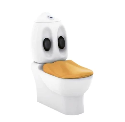 CREAVİT Ducky Duvara Dayalı Çocuk Klozet, Rezervuar Ve Kapak DC360 ürün görseli 1
