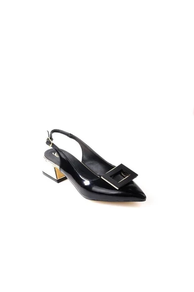 Papuçcity Sprs 02830 4 Cm Topuklu Kadın Arkası Açık Stiletto Ayakkabı ürün görseli 1