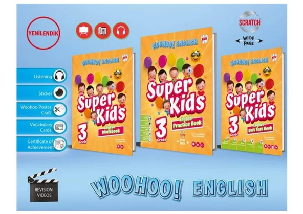 Kırmızı Beyaz Yayınları Super Kids Woo Hoo! 3.Sınıf Yeni ürün görseli 1