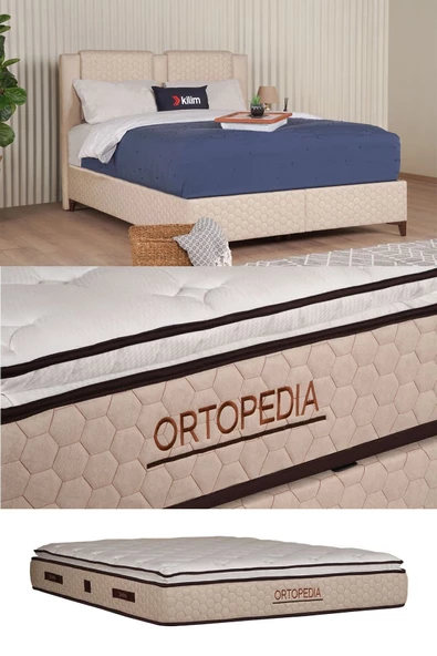 Kilim Mobilya Ortopedia Ortopedik Pedli Ve Paket Yaylı Yatak (BAZA VE BAŞLIK DAHİL DEĞİLDİR) 160X200 ürün görseli 1