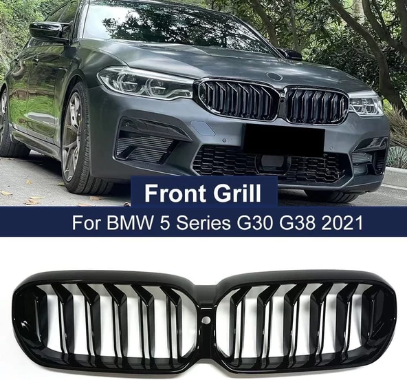 Bmw 5 serisi G30 Lci ön panjur böbrek 2020+Sonrası Uyumlu ürün görseli 1