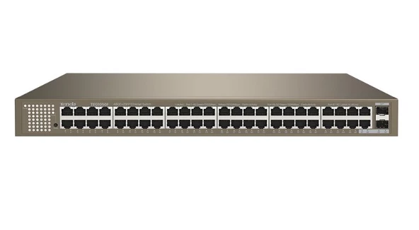 Teg1050f 48 Port 10-100-1000 Mbps 2 Port Sfp Switch Çelik Kasa Rack Mount ürün görseli 1