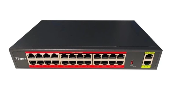 Tp-g2420-poe300w 24 Port Gıgabıt 2x Gıgabıt Sfp Uplınk Rackmount Poe Swıtch (REALTEK CHIPSET) ürün görseli 1