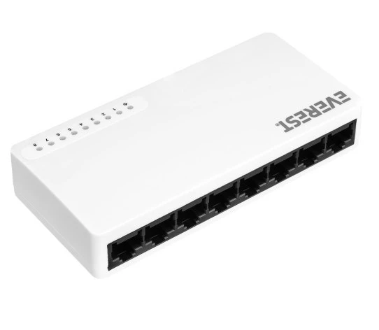 8port Esf208 10/100 Yönetilemez Switch - Resim 2
