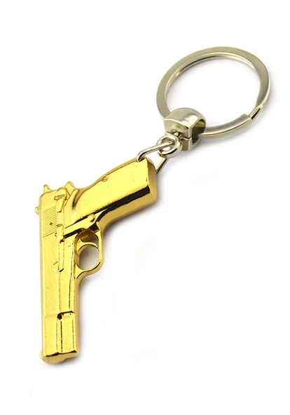 14 lü Tabanca Anahtarlık (Gold Görünümlü) ürün görseli 1