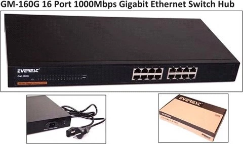 Gm-160g 16 Port 1000mbps Gigabit Ethernet Switch ürün görseli 1