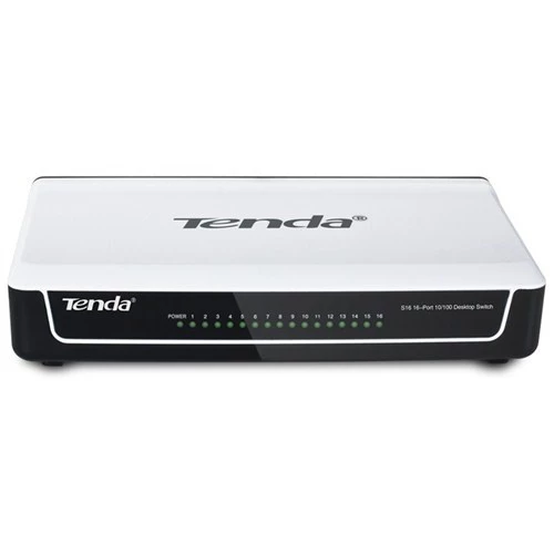 S16 16 Port 10-100 Mbps Switch Plastik Kasa ürün görseli 1