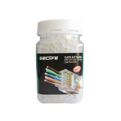 Snw-7025p Cat6 8p8c Çift Sıralı (100 Ad.) Rj45 Konnektör ürün görseli 1