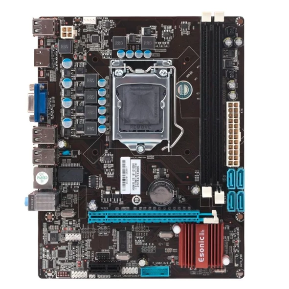 H55kel Lga 1156 Pin 2x Ddr3 1333 Mhz 4*usb 2.0 Kutulu Anakart ürün görseli 1