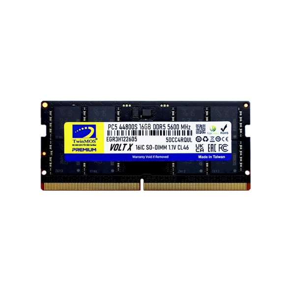 16 GB DDR5 5600MHZ TWINMOS NB TMD516GB5600S46 ürün görseli 1
