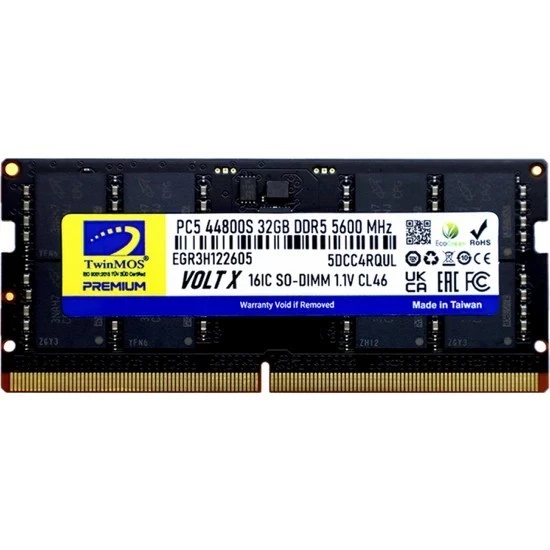 Ddr5 32gb 5600mhz Cl46 Notebook Ram (TMD532GB5600S46) ürün görseli 1