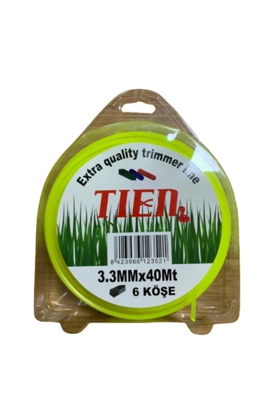 Tien Tırpan Misinası 3.3 mm 40m 6 Köşe Sarı ürün görseli 1
