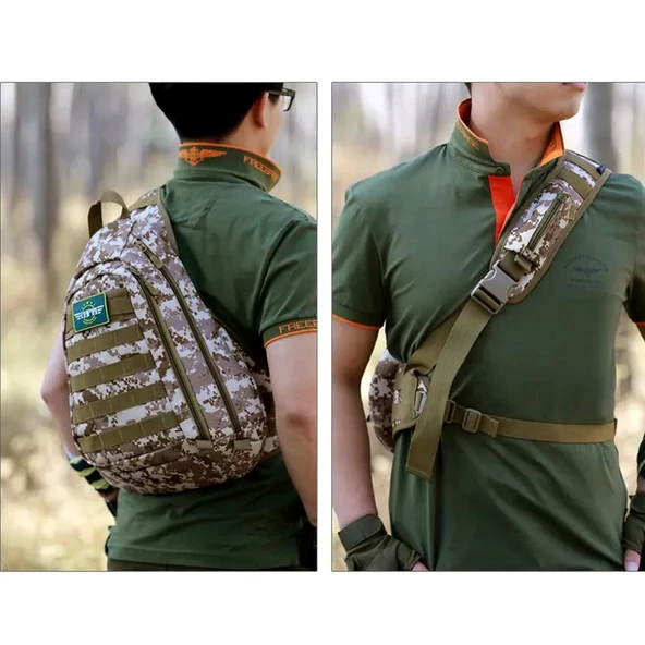 Protector Plus Tek Omuz Taktik Sırt Çanta Kamuflaj - Resim 5