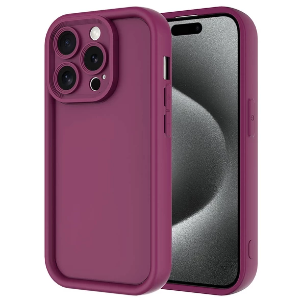 iPhone 15 Pro Max Kılıf Kamera Korumalı Ananas Kapak - Resim 12