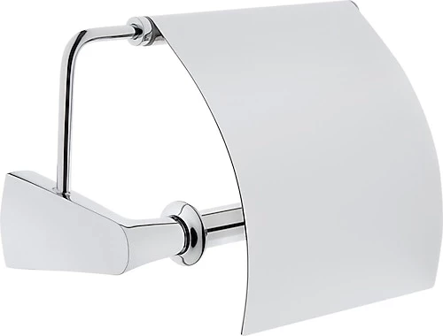 VitrA Base 800 A44086 Tuvalet Kağıtlığı, Kapaklı, Krom ürün görseli 1