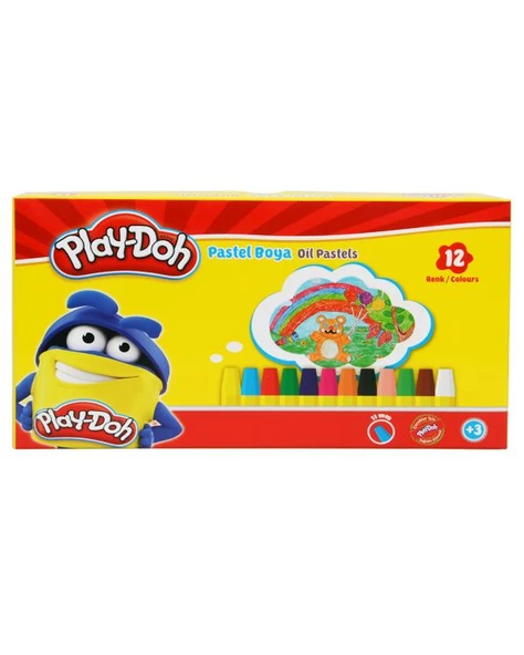 Play Doh Pastel Boya Kalemi 12 Renk ürün görseli 1