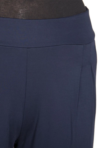 Barem Kadın Pensli Çelikli interlok Lacivert Pantolon - Resim 3