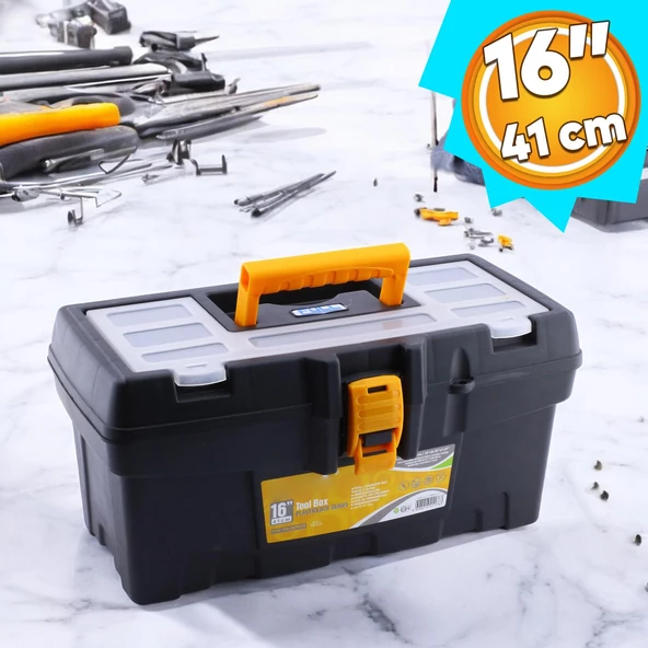 Takım Çantası Alet Çantası 41 cm Plastik Açma Kapatmalı 16'' İnç ürün görseli 1