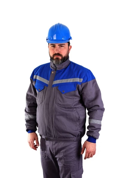 ESER - 7-7 Gabardin İçi Polarlı Robalı Mont - Mavi Gri ürün görseli 1