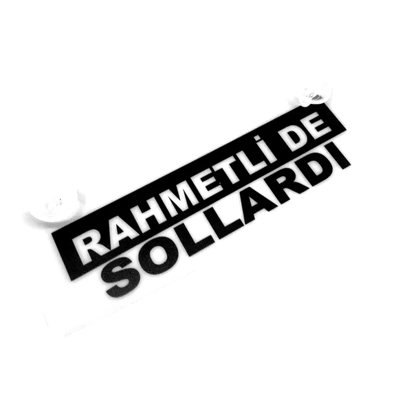 Rahmetli De Sollardı Yazılı Sök Tak Dekor Plaka ürün görseli 1