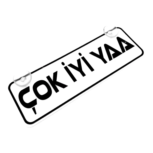 Çok İyi Yaa Yazılı Sök Tak Dekor Plaka ürün görseli 1