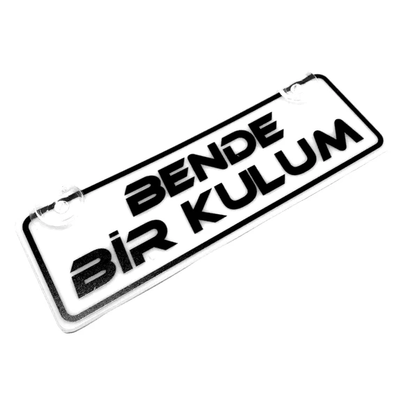 Bende Bir Kulum  Yazılı Sök Tak Dekor Plaka ürün görseli 1