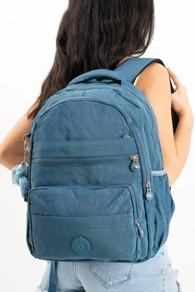 571 collections Ultra Hafif Çok Cepli Orta Boy Sırt Çantası Unisex Mavi  (Model: 571-3E) ürün görseli 1