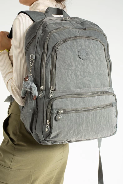 571 collections Ultra Hafif Çok Cepli Su Geçirmez Sırt Çantası Unisex Gri (Model: 571-1G) ürün görseli 1