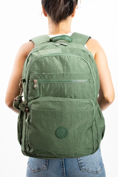 571 collections Ultra Hafif Çok Cepli Su Geçirmez Sırt Çantası Unisex Haki Yeşil (Model: 571-1B) ürün görseli 1
