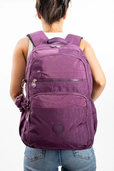 571 collections Ultra Hafif Çok Cepli Su Geçirmez Sırt Çantası Unisex Mor (Model: 571-1B) ürün görseli 1