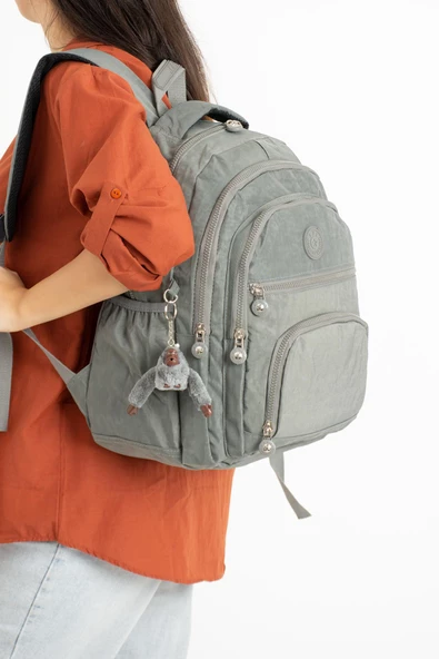 571 collections Ultra Hafif Orta Boy Sırt Çantası Unisex Gri (Model: 571-3C) ürün görseli 1