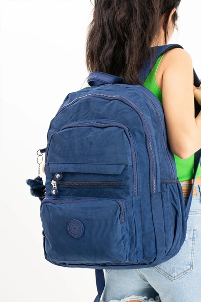 571 collections Ultra Hafif Çok Cepli Krinkıl Sırt Çantası Unisex Laci (Model: 571-3B) ürün görseli 1