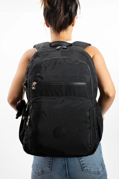 571 collections Ultra Hafif Çok Cepli Su Geçirmez Sırt Çantası Unisex Siyah (Model: 571-1B) ürün görseli 1