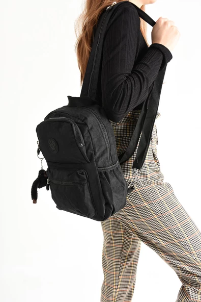 571 collections Hem Sırt Hem Göğüs Spor Genç Kadın Çantası Siyah (Model: 571-8C) ürün görseli 1