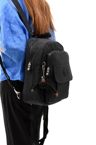 571 collections Hem Sırt Hem Göğüs  Spor Genç Kadın Çantası Siyah (Model: 571-8D) ürün görseli 1