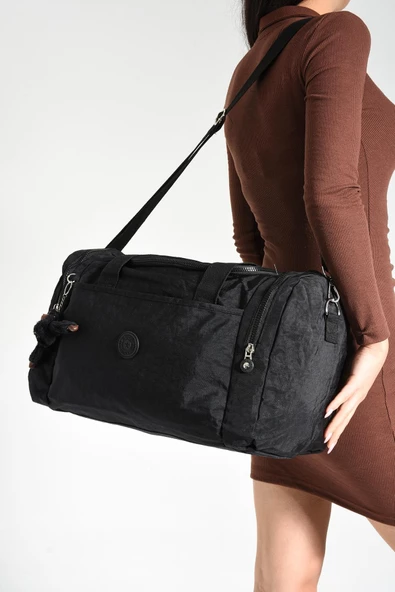 571 collections Ultra Hafif Unisex Su Geçirmez Seyahat Spor Çantası Siyah (Model: 571-7B) ürün görseli 1