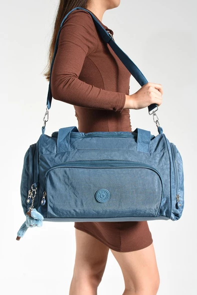 571 collections Ultra Hafif Su Geçirmez Seyahat Spor Çantası Unisex Mavi (Model: 571-7C) ürün görseli 1