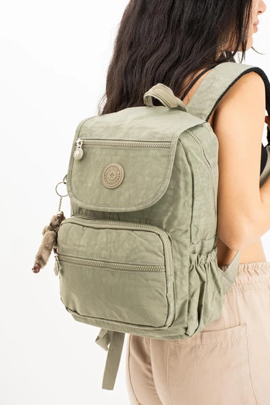 571 collections Ultra Hafif Orta Boy Sırt Çantası Çok Cepli Vizon (Model: 571-4A) ürün görseli 1